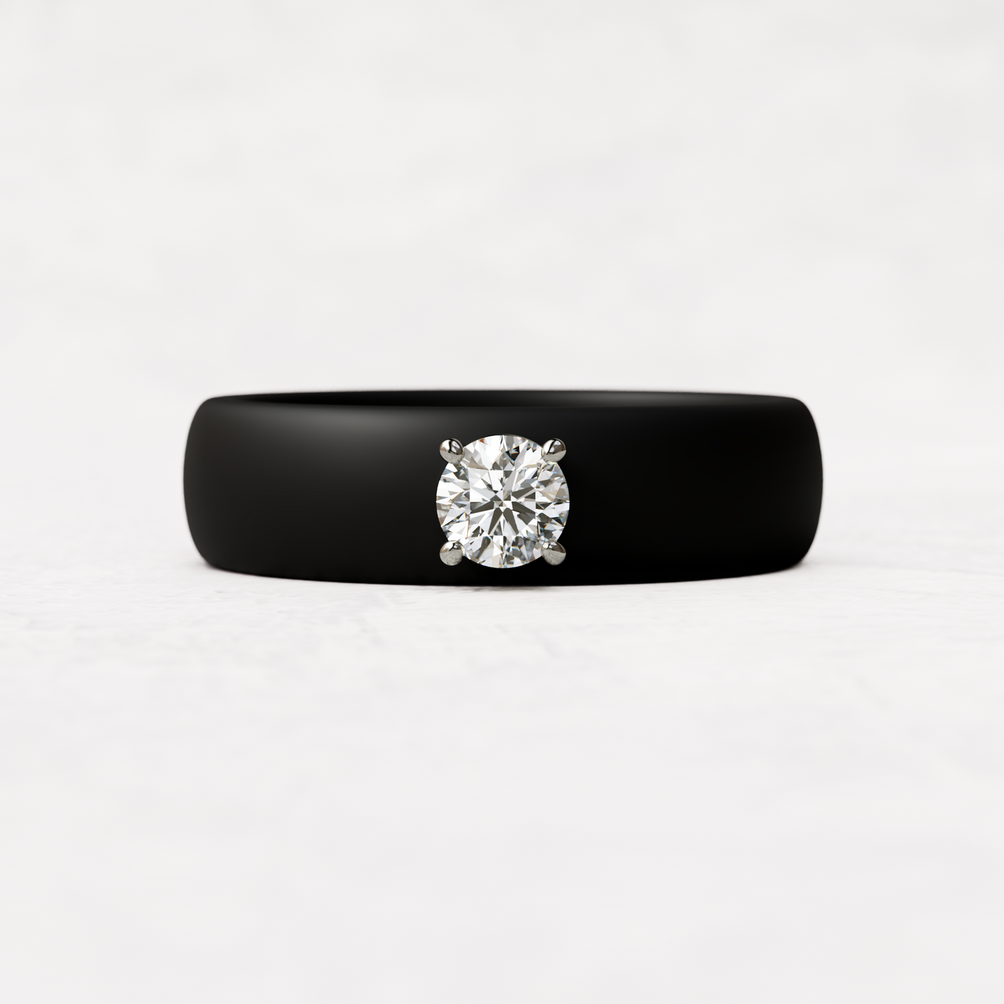 Round Diamond Silicone Ring | .25 Carat