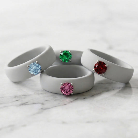December Birthstone Silicone Ring | .25 Carat