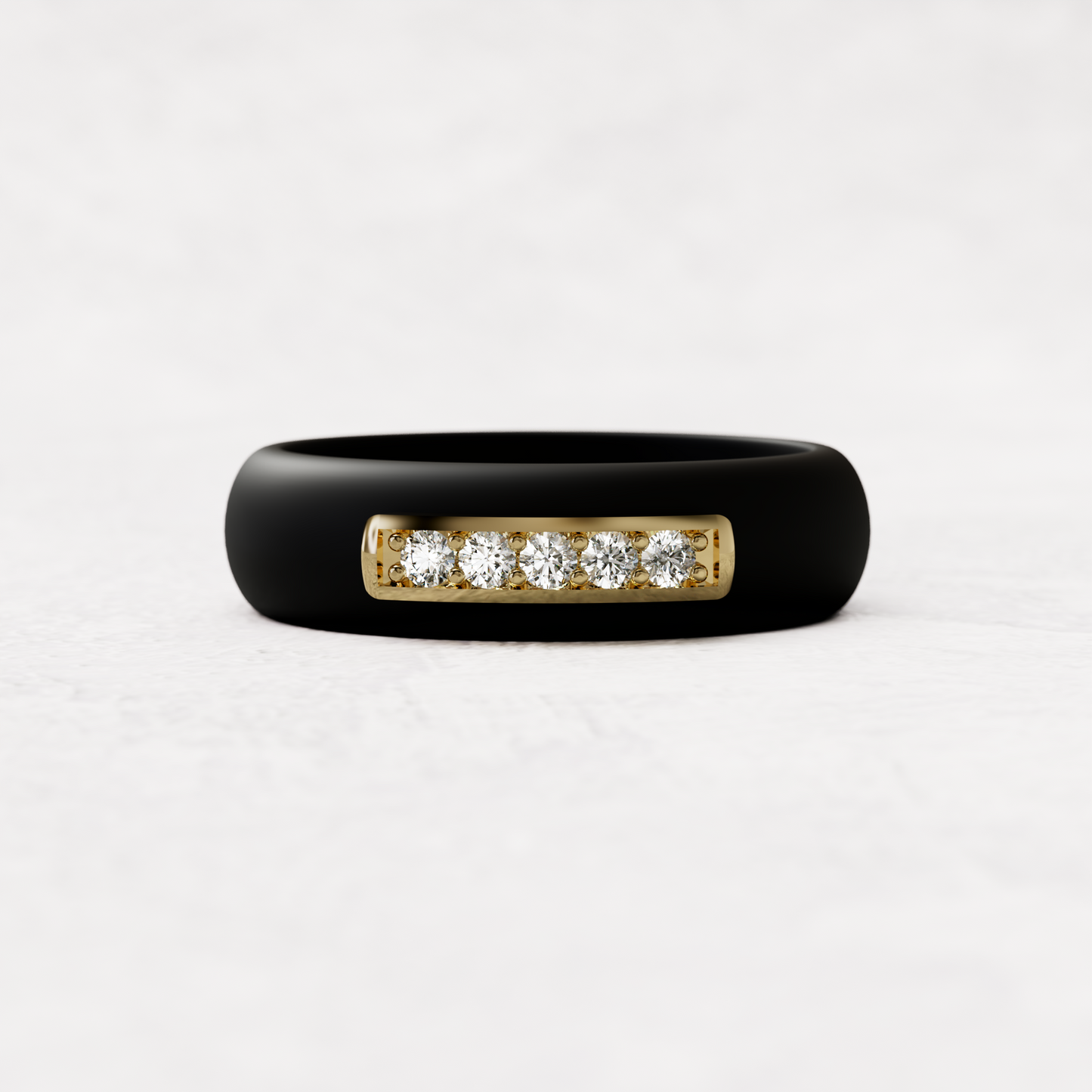 Pavé Moissanite Ring | 5 Stone